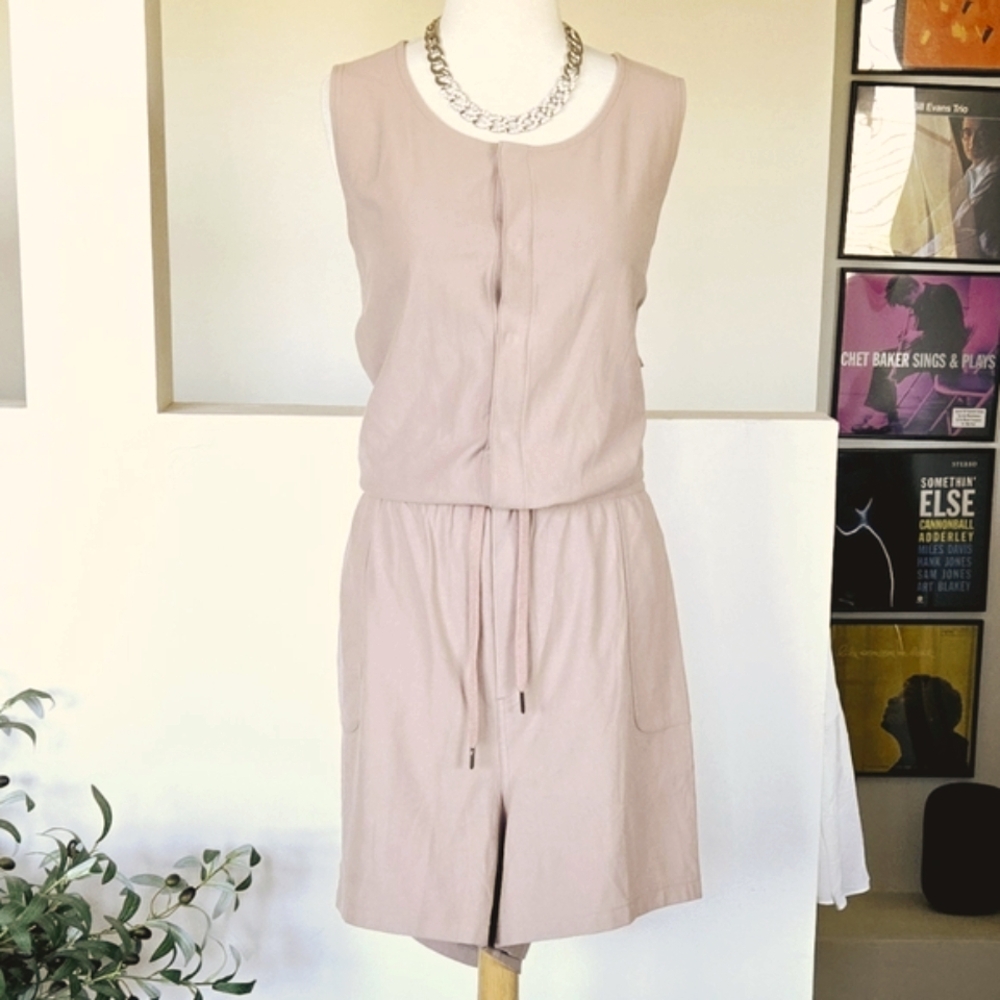 🏷️ATHLETA Farallon Romper Drawstring Organic Cotton UPF Molt Size 3X - Picture 3 of 14